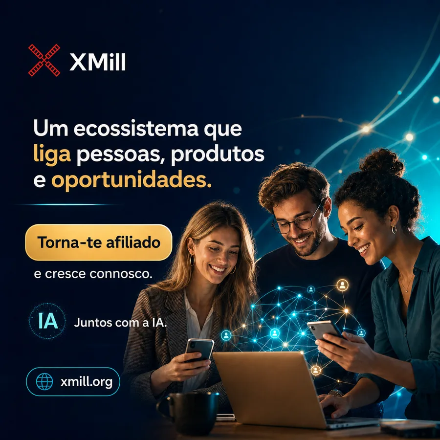 Criativo XMill.org para afiliados